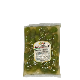 Beautiful giant green Cerignola olive in bag