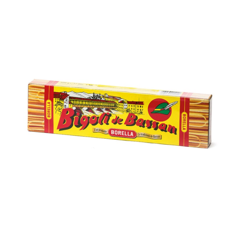 Kurze Bigoli de Bassan im traditionellen Fall
